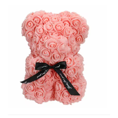Pale Pink Rose Bear